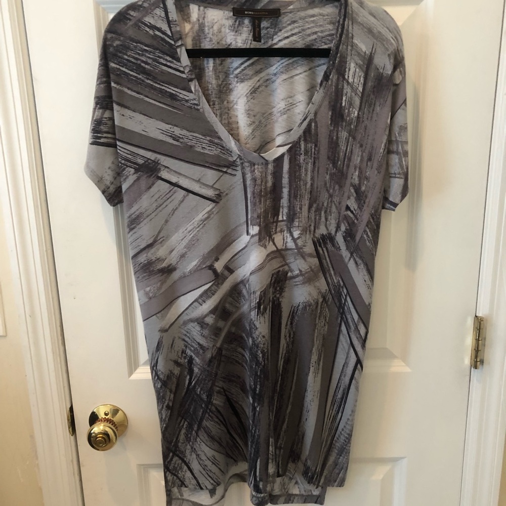 BCBG MaxAzria Black & Grey T-shirt dress